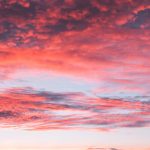 red clouds in the sky