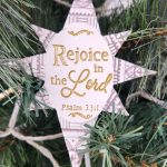 a white and gold christmas tree