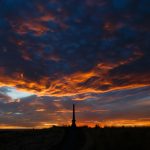 silhouette of building