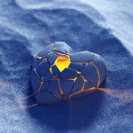 a rock with a hole in the middle of it