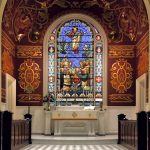 white and brown church interior